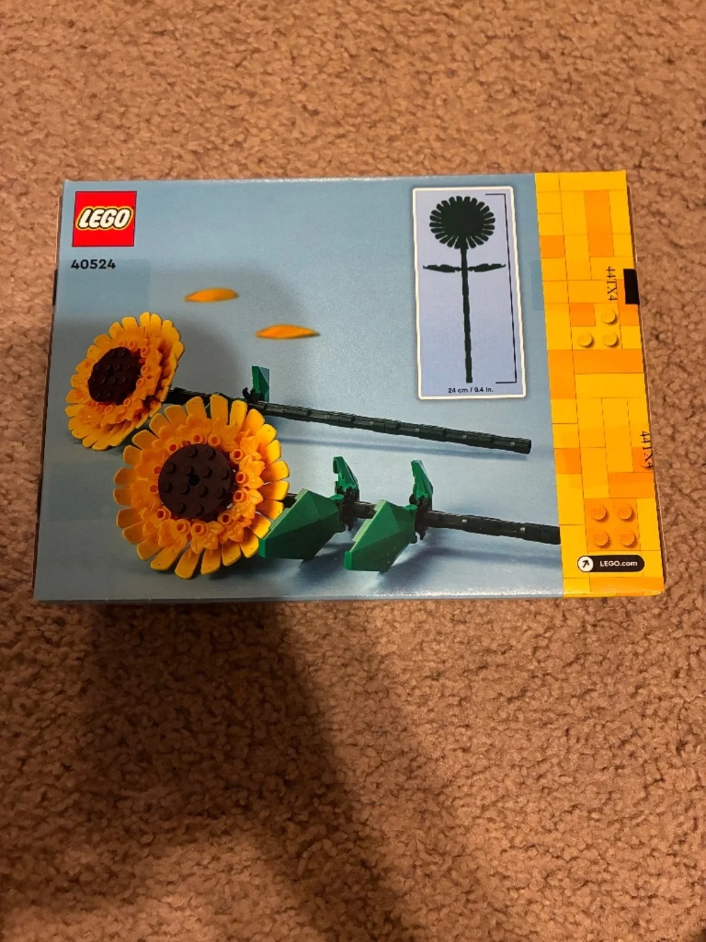 Sunflower Lego Set, NIB